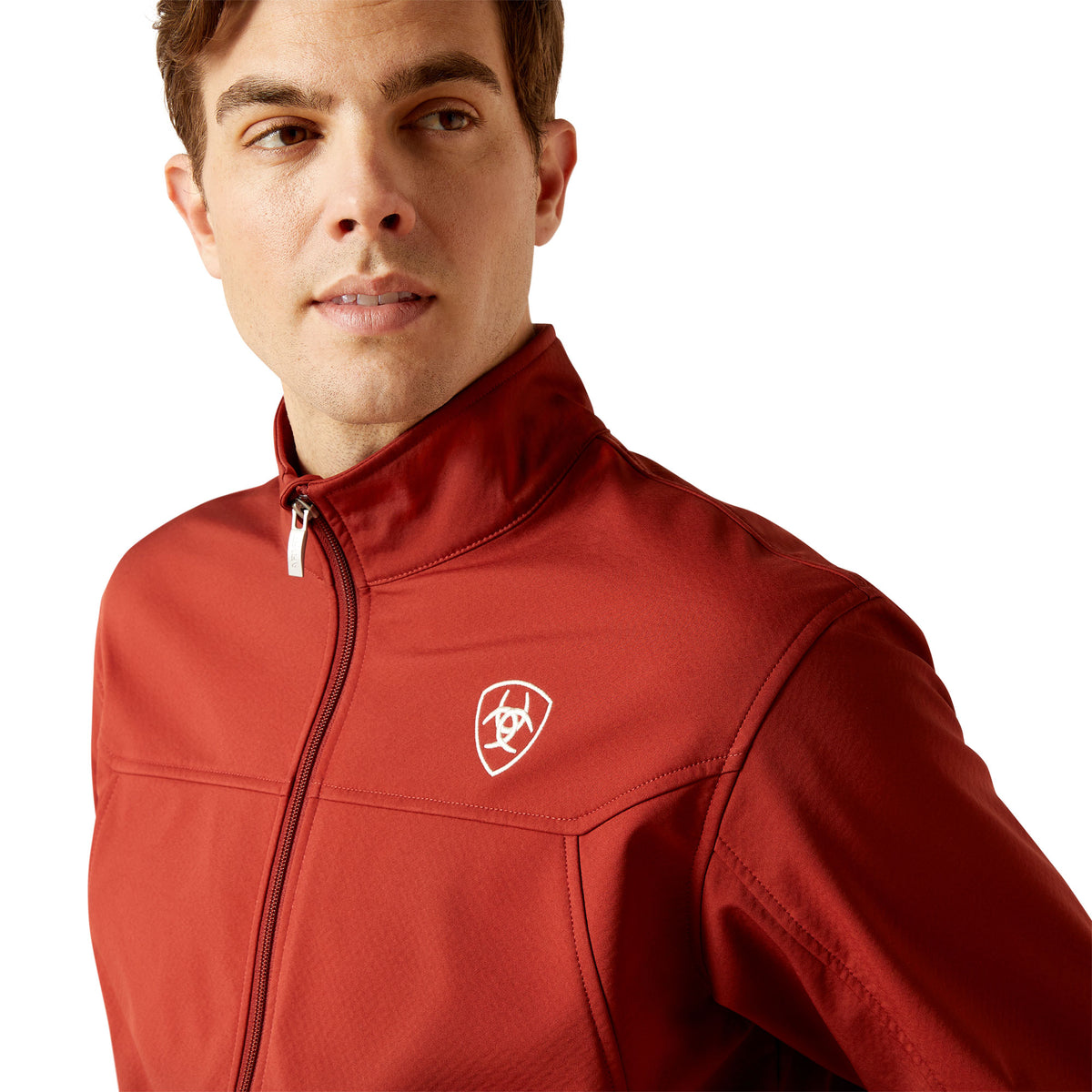 ARIAT Team Softshell Hundejacke – Rot, Verstellbarer Klettverschluss, Mikrofleece, Leichte Hundebekleidung