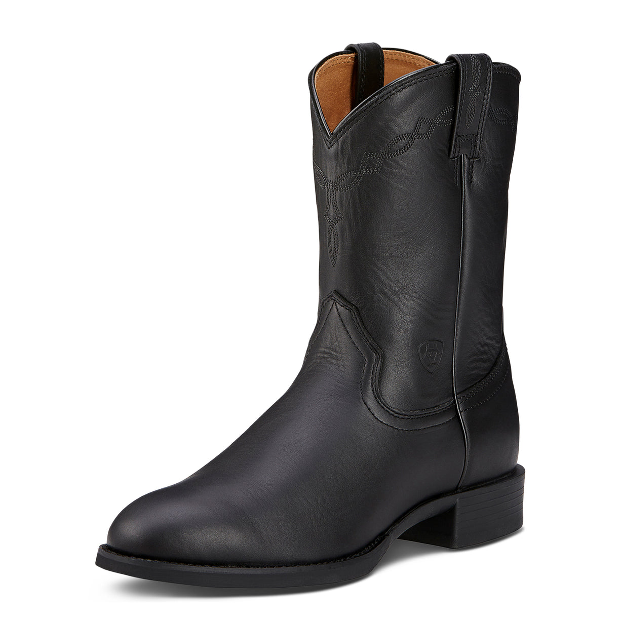 Ariat Men's Roper Boots in black leather - Front