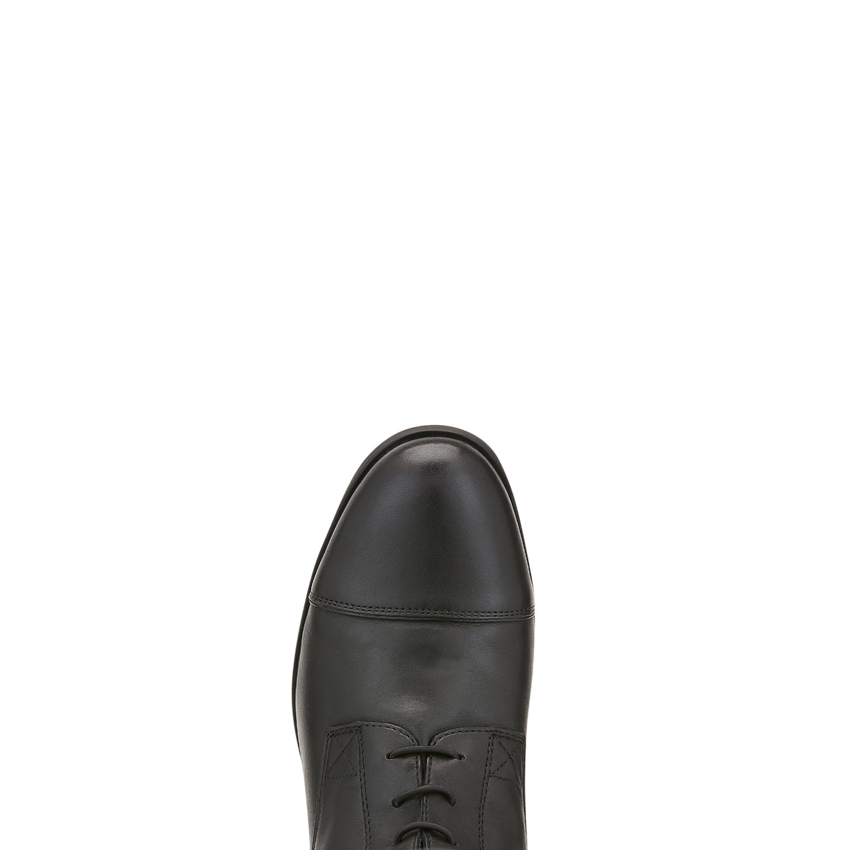 Ariat Men's Heritage Contour Field Zip Boots in black leather - Toe