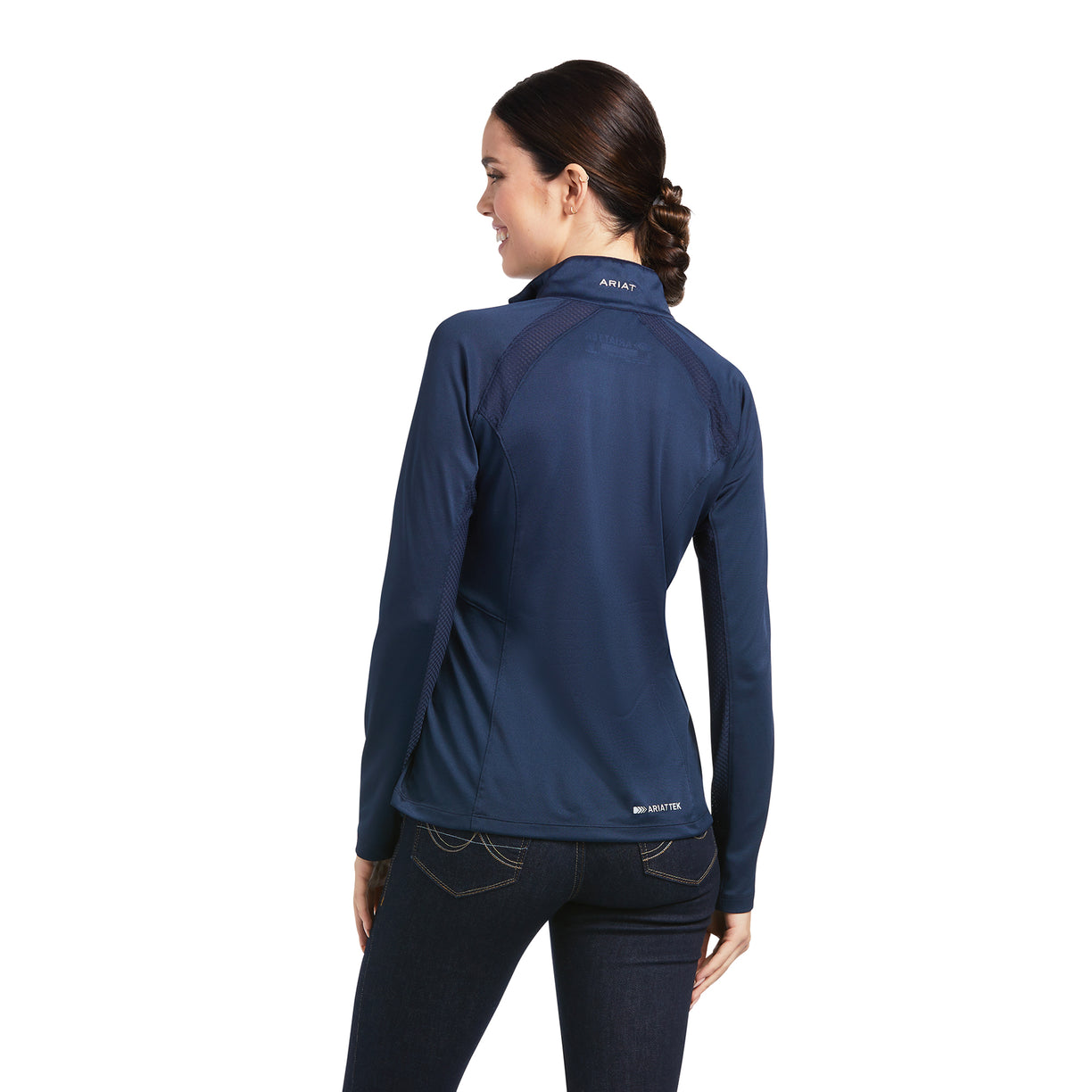 ARIAT Chemise Femme Sunstopper 2.0 1/4 Zip 10039353 - Blanc Size - L ARIAT Chemise Femme Sunstopper 2.0 1/4 Zip 10039353 - Blanc Size - L
