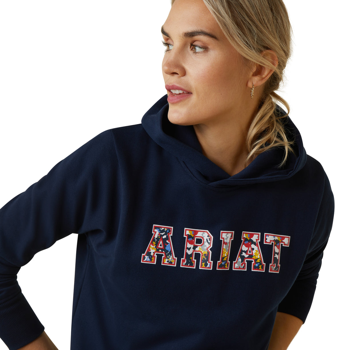 Ariat 3D Logo 2.0 Hoodie in Navy and Red