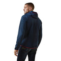 Ariat Men's Byron Full Zip Hoodie in Navy & Red Back