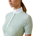 Ariat Women's Aptos Vent Show Shirt in Aqua Foam Colour Detail