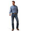 Ariat Men's Pro Series Team Samson Classic Fit Shirt in blue pattern - Full