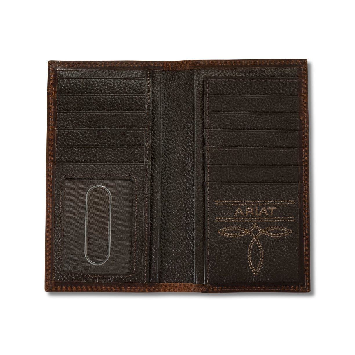 Contrast Stitch Shield Rodeo Wallet