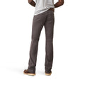 Ariat Men's M7 Rocker Stretch Grizzly Straight Leg Jeans in dark grey denim - Back