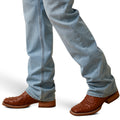Ariat Men's M5 Straight Leg Eli Jeans in blue denim - Detail