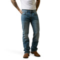 Ariat Men's M5 Straight Leg Hansen Jeans in blue denim - Front
