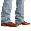 Ariat Men's M5 Straight Noah Straight Leg Jeans in blue denim - Details