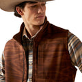 Ariat Men's Logo 2.0 Chimayo Vest in brown pattern - Detail