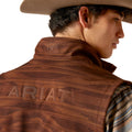 Ariat Men's Logo 2.0 Chimayo Vest in brown pattern - Detail