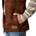 Ariat Men's Logo 2.0 Chimayo Vest in brown pattern - Detail