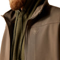 Ariat Men's Logo 2.0 Softshell Vest in brown - Detail