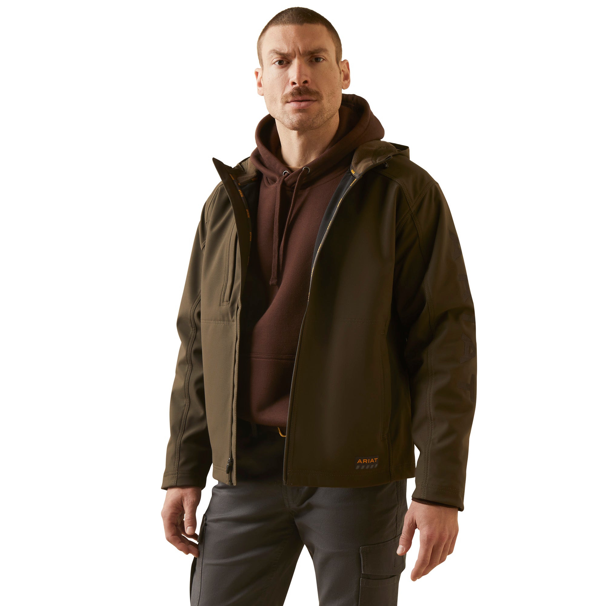 ariat rebar stretch canvas softshell jacket