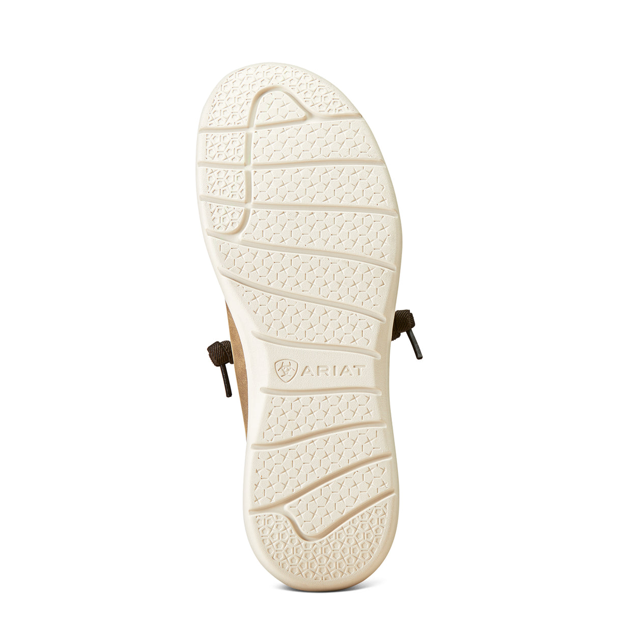 Ariat Men's Hilo Stretch Lace Shoe in brown bomber leather - Sole