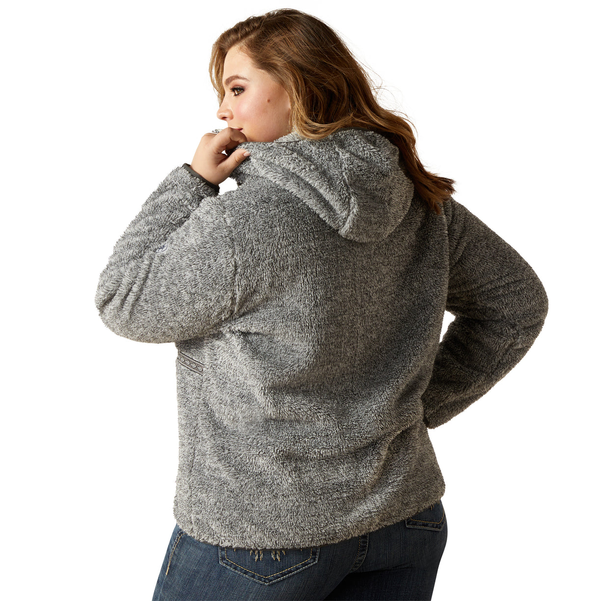 Lurex Berber 1/2 Zip Hoodie