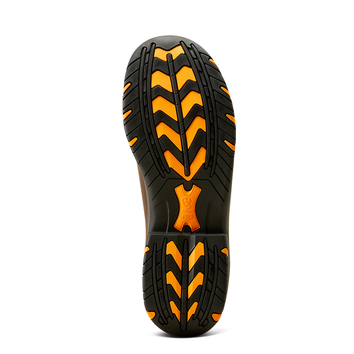 Ariat Men's DuraRalley Waterproof Steel Toe Shoes in distressed brown leather - Sole