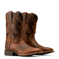 Ariat Men's Cowpuncher VentTEK Boots in Brown Oiled Rowdy Leather Pair