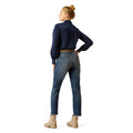 Ariat Women's High Rise Bridle Slim Straight Jeans in blue denim - Back