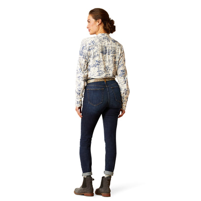 High Rise Bridle Skinny Jeans