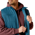 Ariat Men's Crius Insulated Vest in blue - Detail