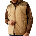 Ariat Men's Crius Insulated Vest in beige - Detail