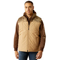 Ariat Men's Crius Insulated Vest in beige - Front