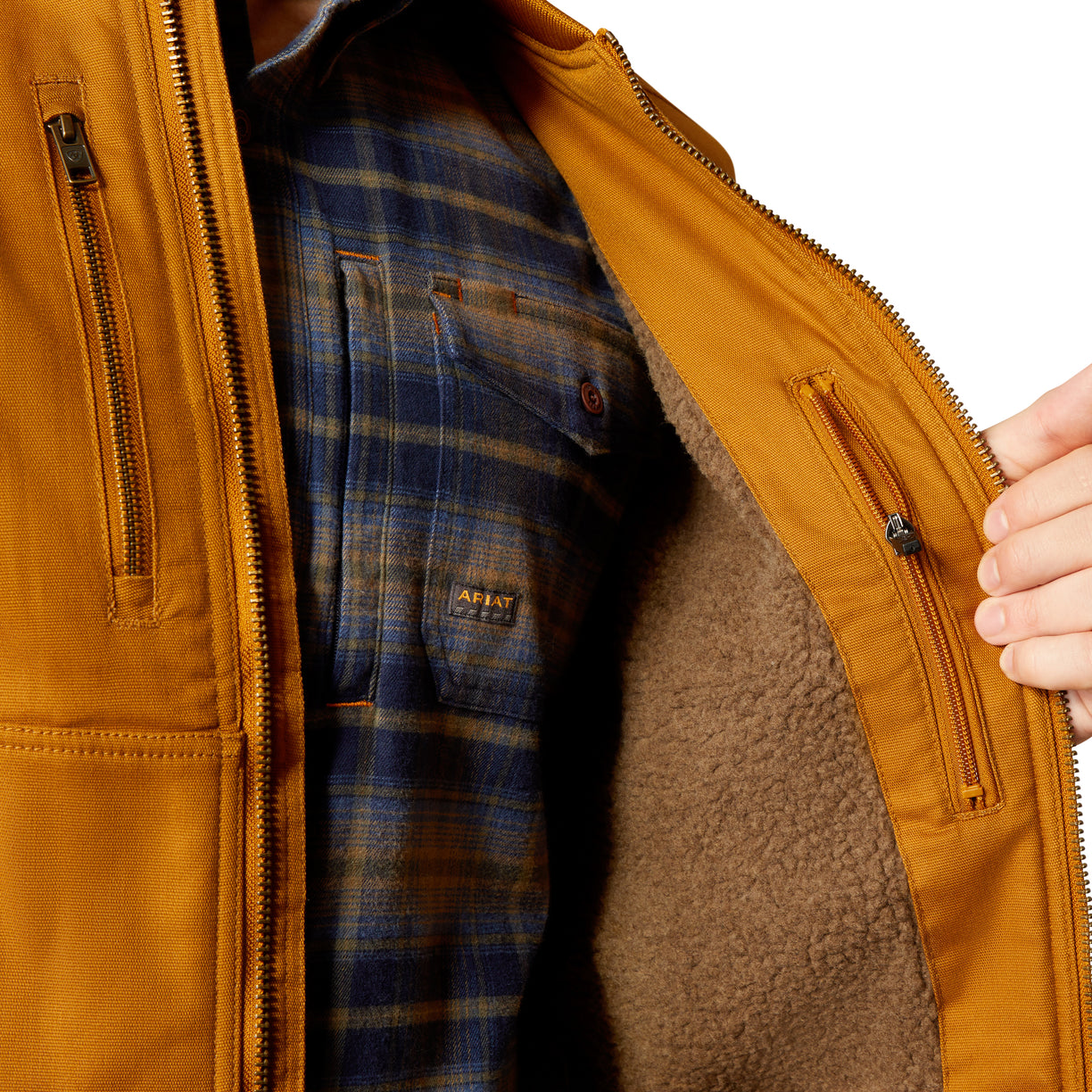 Rebar Stretch Canvas Bomber Jacket