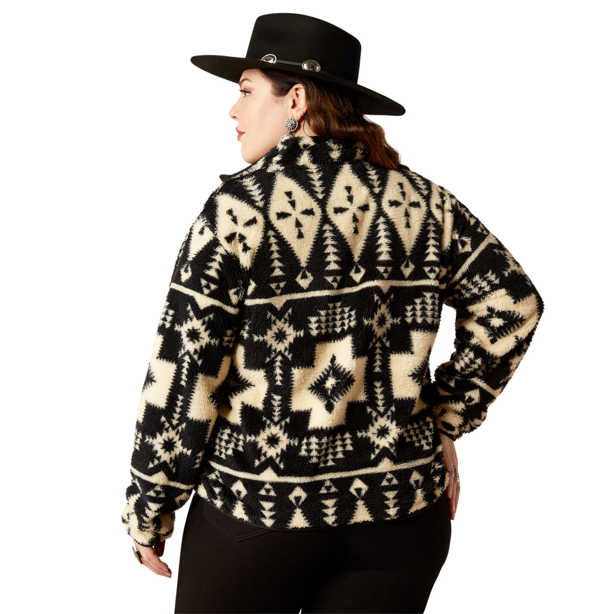 Berber Snap Front Sweatshirt