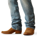Ariat Men's M1 Vintage Kelvin Straight Leg Jeans in blue denim - Detail
