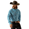 Ariat Men's Johnson Classic Fit Shirt in blue - Front