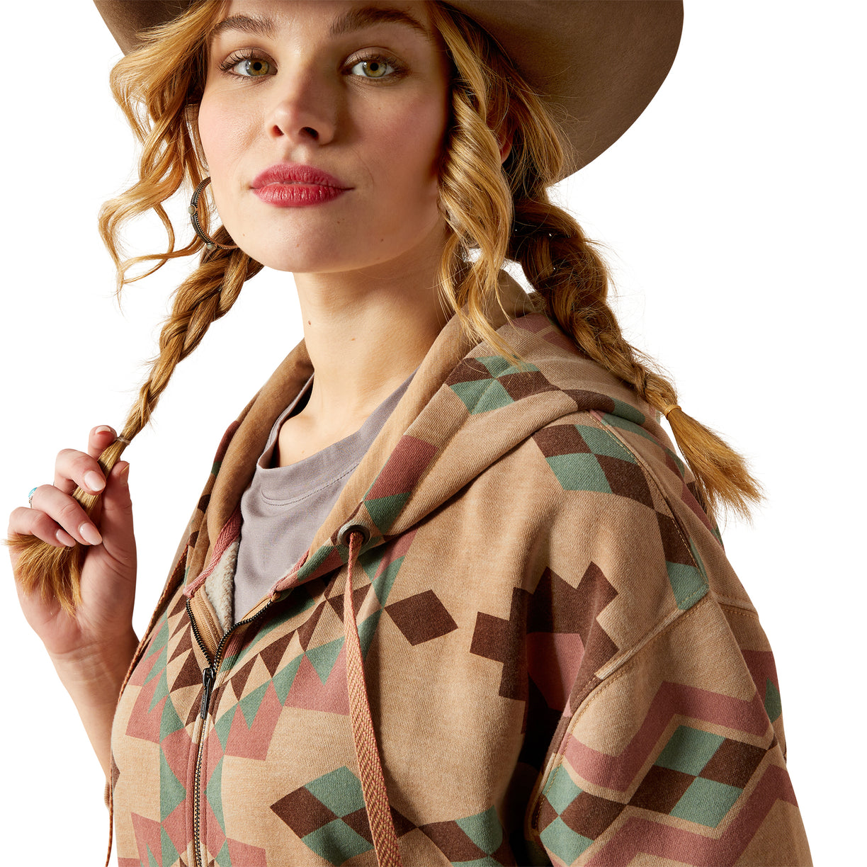 Sunset Spark Crop Hoodie