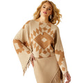 Sunset Chic Sweater Poncho
