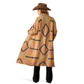 Sunset Chic Blanket Coat