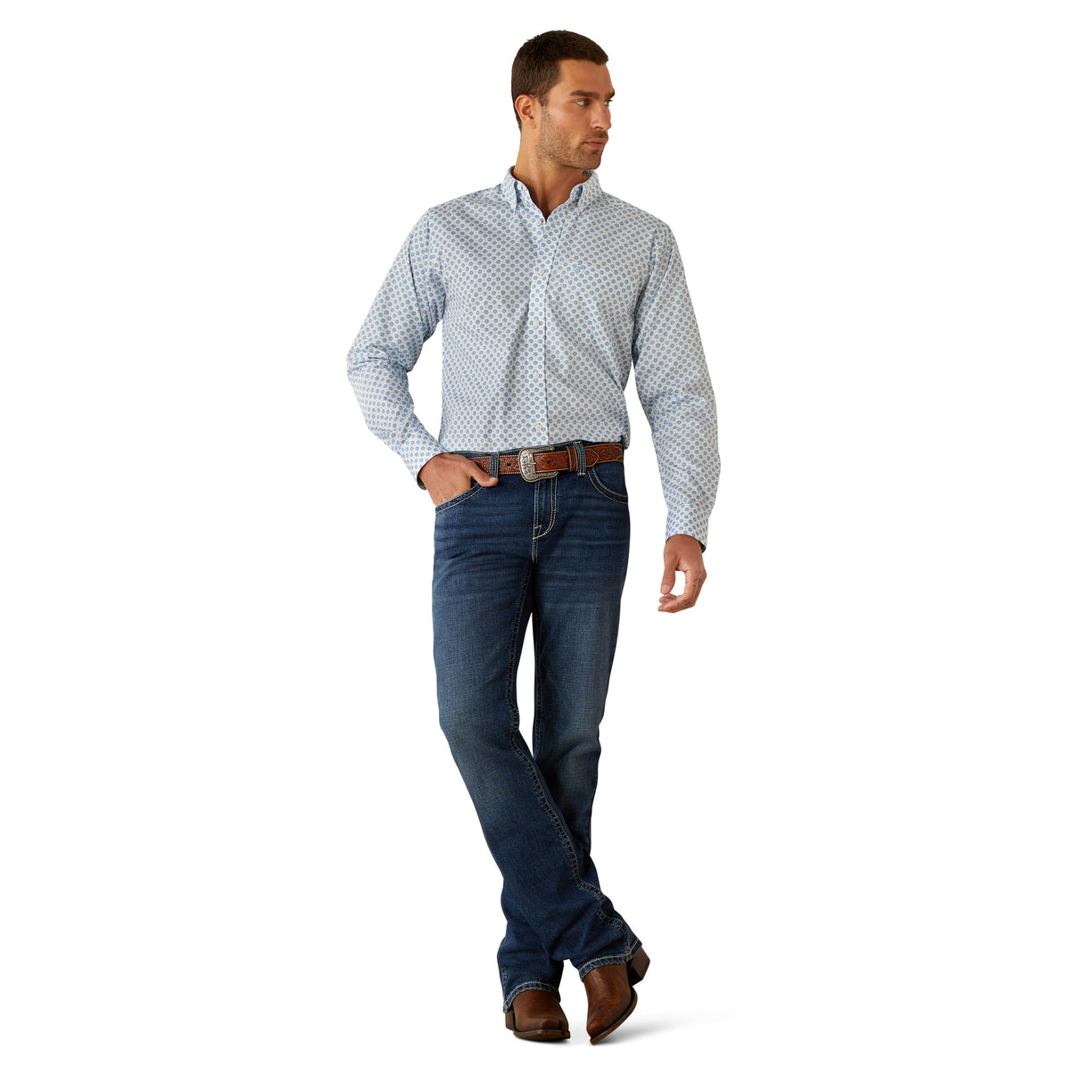 Wrinkle Free Booker Fitted Shirt