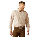 Ariat Men's Johnny Classic Fit Shirt in beige - Front