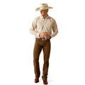 Ariat Men's Johnny Classic Fit Shirt in beige - Full