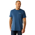Ariat Men's Line Frame Hex T-Shirt in Denim Black Heather Colour Front