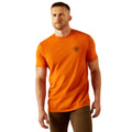 Ariat Men's Barb Shield T-Shirt in Rust Colour Front