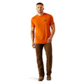 Ariat Men's Barb Shield T-Shirt in Rust Colour Full
