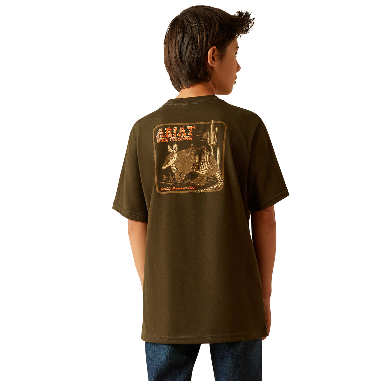 Ariat Kid's Ariat Armadillo on a Half Shell T-Shirt Back