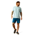 Ariat Men's Southwest Simple T-Shirt in Sky Blue Heather Colour Full