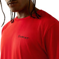 Ariat Men's Proud Farmer T-Shirt in Redline Colour Detail
