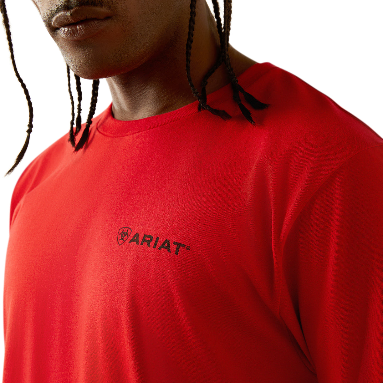 Ariat Men's Proud Farmer T-Shirt in Redline Colour Detail