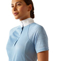 Ariat Women's Aptos Vent 2.0 Show Shirt in Blissful Blue Colour Detail