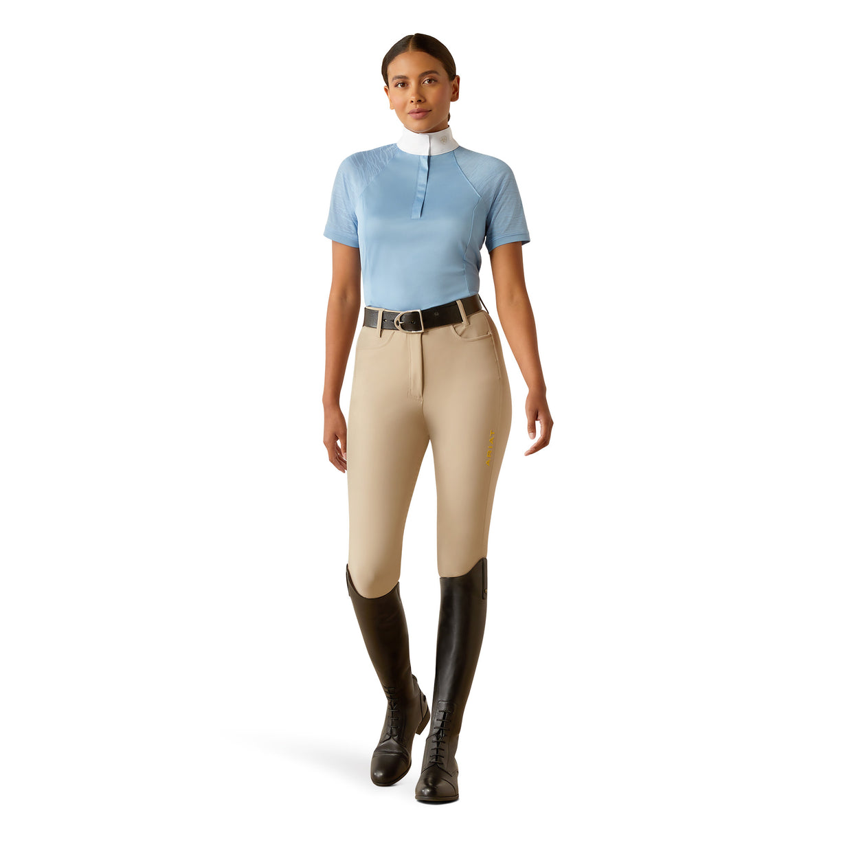Ariat Women's Aptos Vent 2.0 Show Shirt in Blissful Blue Colour Full
