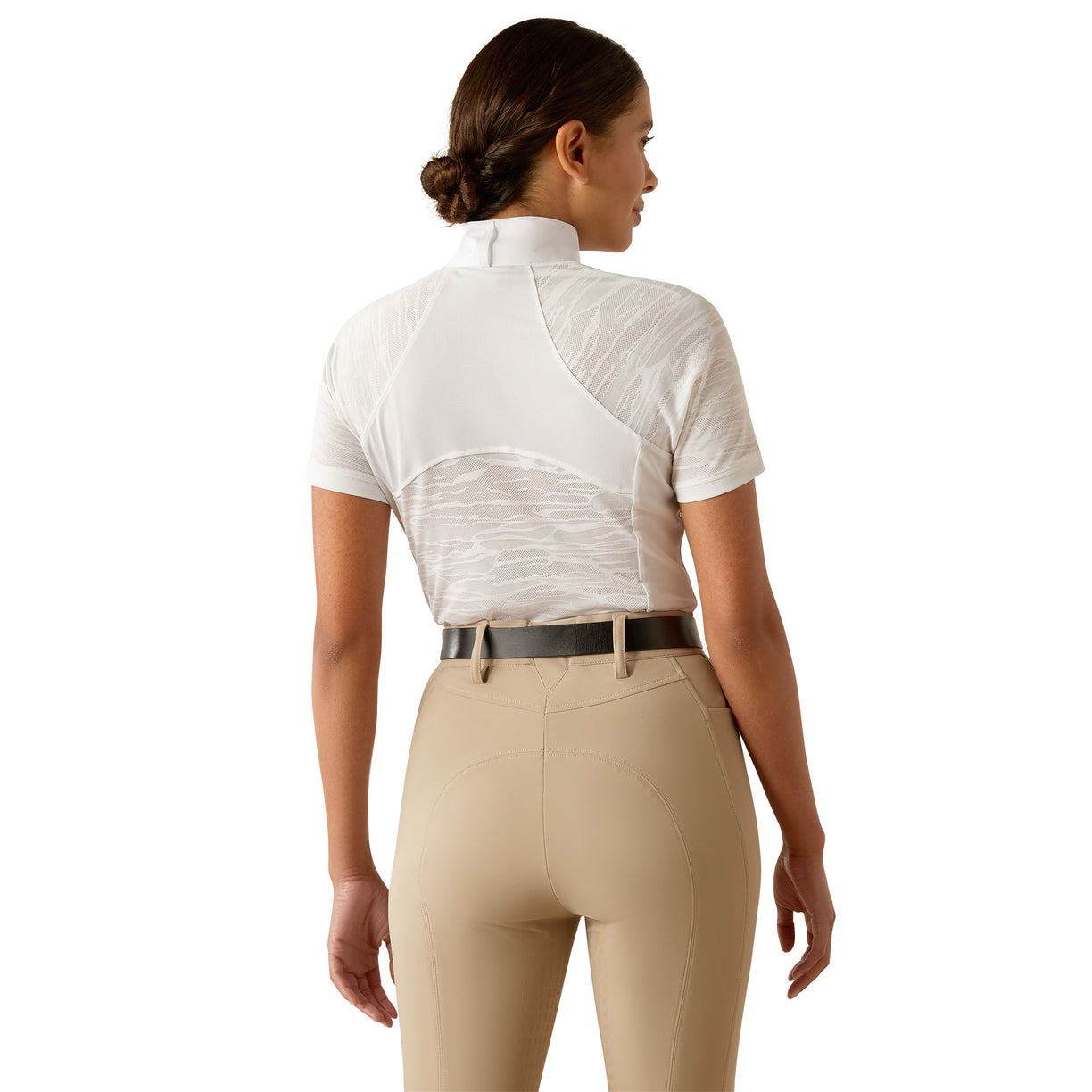 Ariat Women's Aptos Vent 2.0 Show Shirt in White Colour Back
