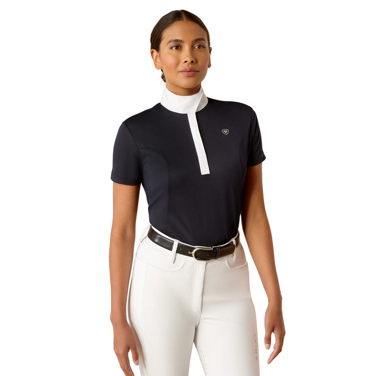 Ariat Women's Aptos Show Shirt in Show Navy Colour Front