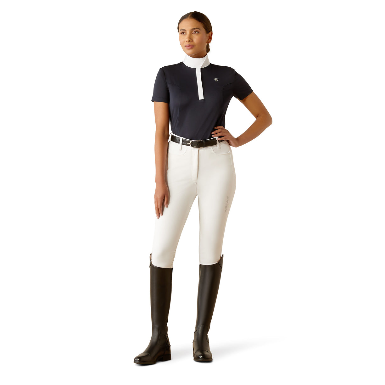 Ariat Women's Aptos Show Shirt in Show Navy Colour Full