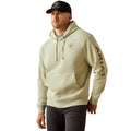 Ariat Men's Logo Hoodie in Sage Heather Colour Front